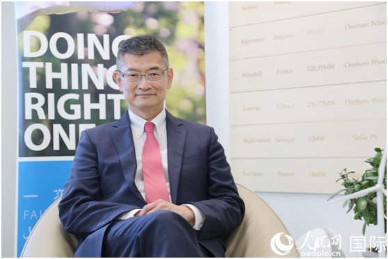 图为中广核欧洲能源公司副总经理于大川（葛文博摄）